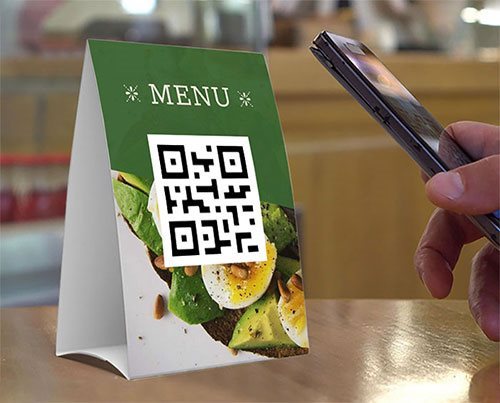 Toasted Menu, Online menus with QRCode